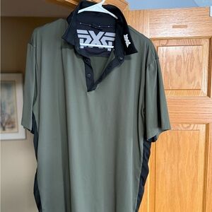 PXG Men's Olive Green Polo Shirt